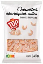 Crevettes decortiquees cuites, sauvages tropicales, le