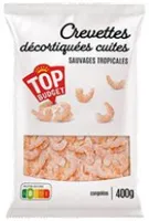 Crevettes decortiquees cuites, sauvages tropicales, le