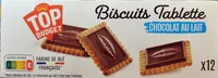 Biscuits avec tablettes de chocolat au lait