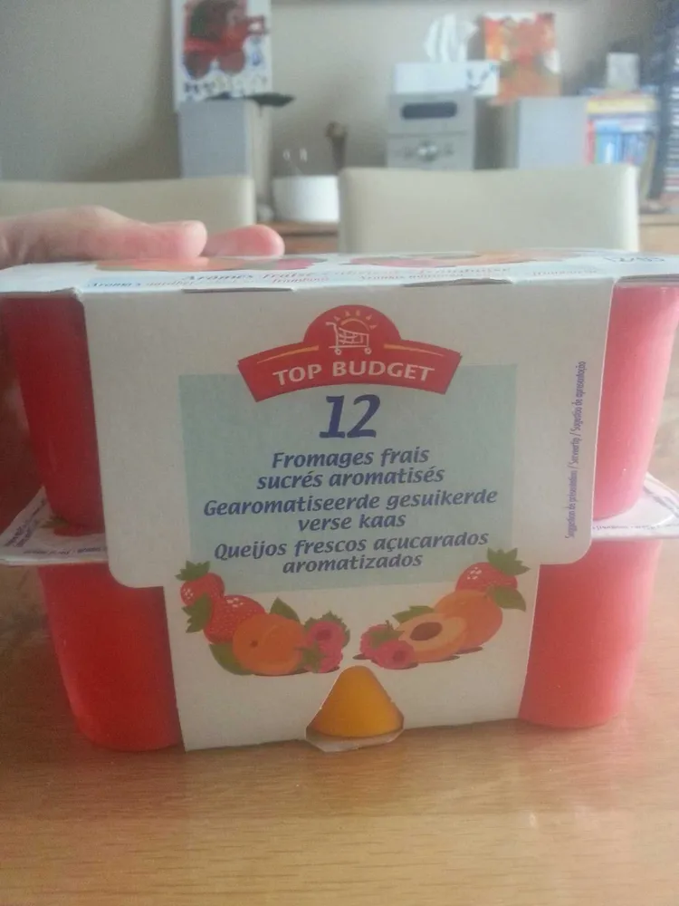 Fromage frais sucrés aromatisés
