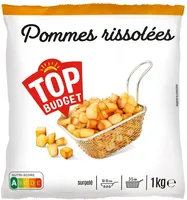 Pommes rissolées préfrites et surgelées