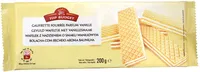 Gaufrettes fourrees parfum vanille