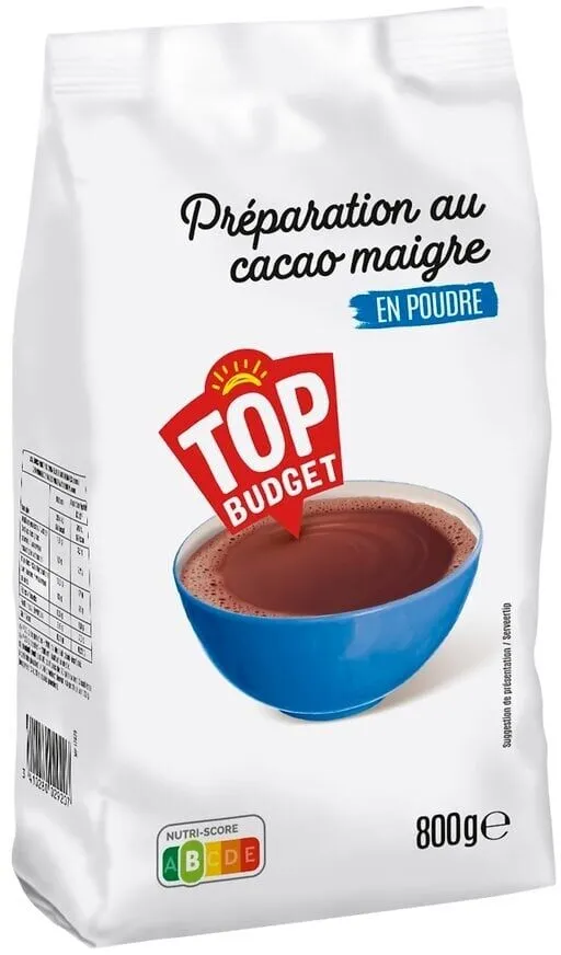 Préparation au cacao maigre en poudre