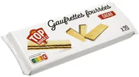 Gaufrettes fourrees creme cacao