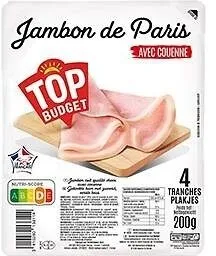Jambon de paris choix ac 4t 200g