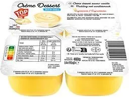 Crème dessert saveur vanille