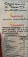 Double concentré de tomates top budgets