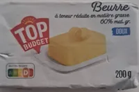 Beurre doux à teneur réduite en matière grasse