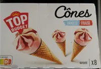 Cones vanille fraise