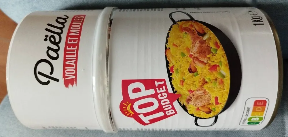 Paella volaille et moules