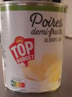 Poires demi-fruits au sirop léger