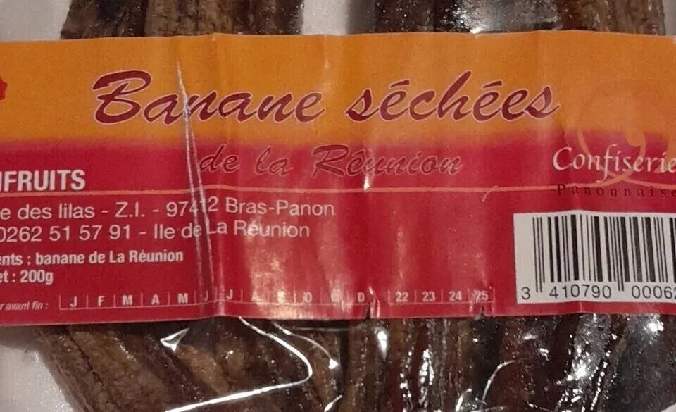 Bananes séchées de la Réunion