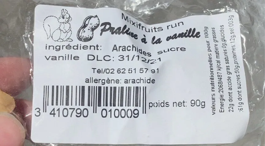 Praline à la vanille