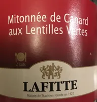 Mitonnée de Canard aux Lentilles Vertes