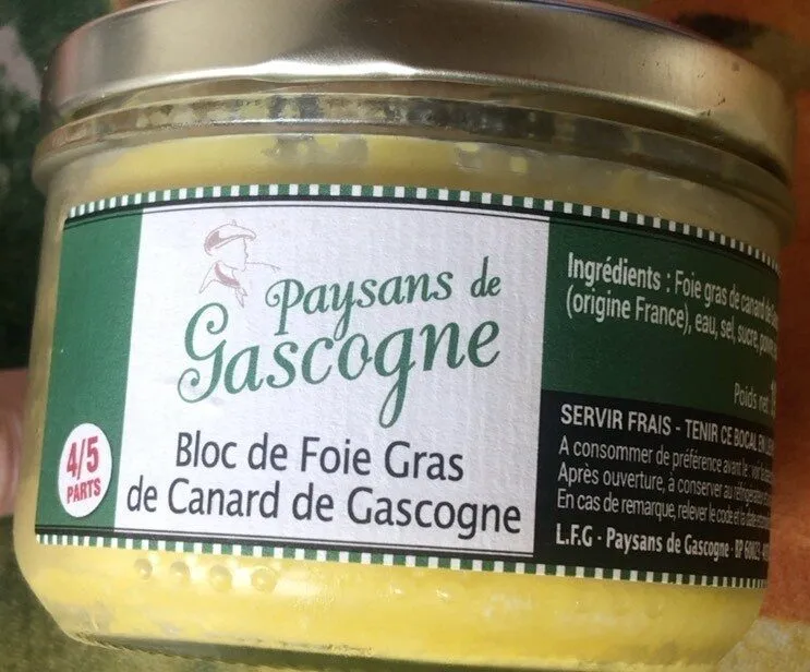 Bloc de foie gras de canard de Gascogne