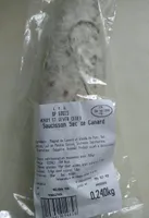 Saucisson sec de canard