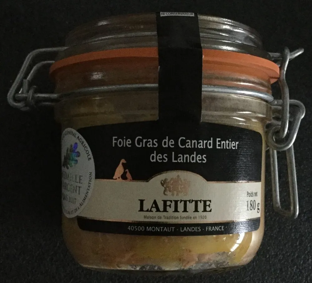 Fois gras de canard entier des landes