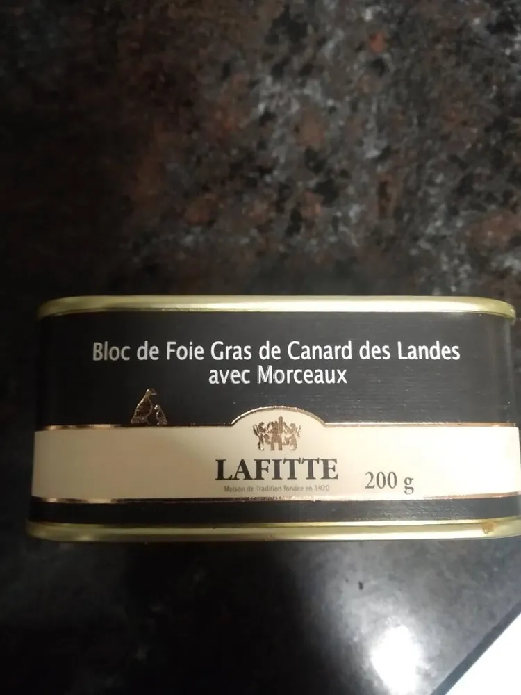 Bloc de foie gras canard avec morceaux