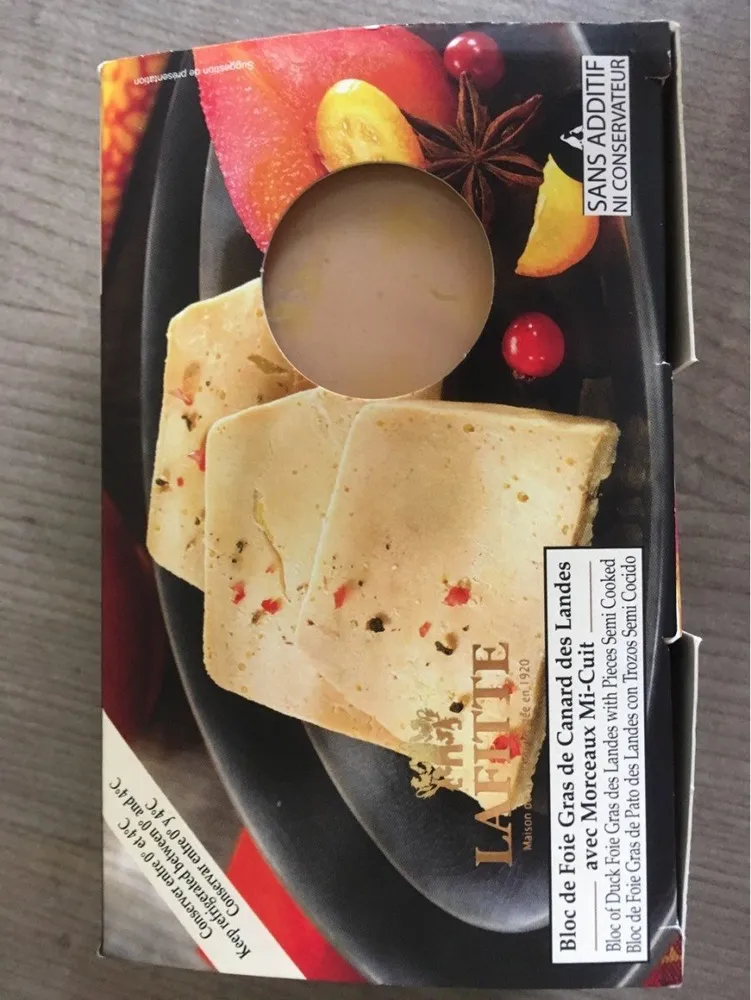 Bloc de foie gras de canard des Landes