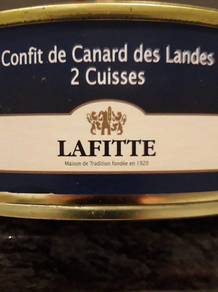 Confit de canard des landes 2 cuisses