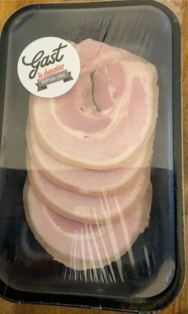 Poitrine roulée cuite