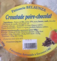 Croustade poire chocolat