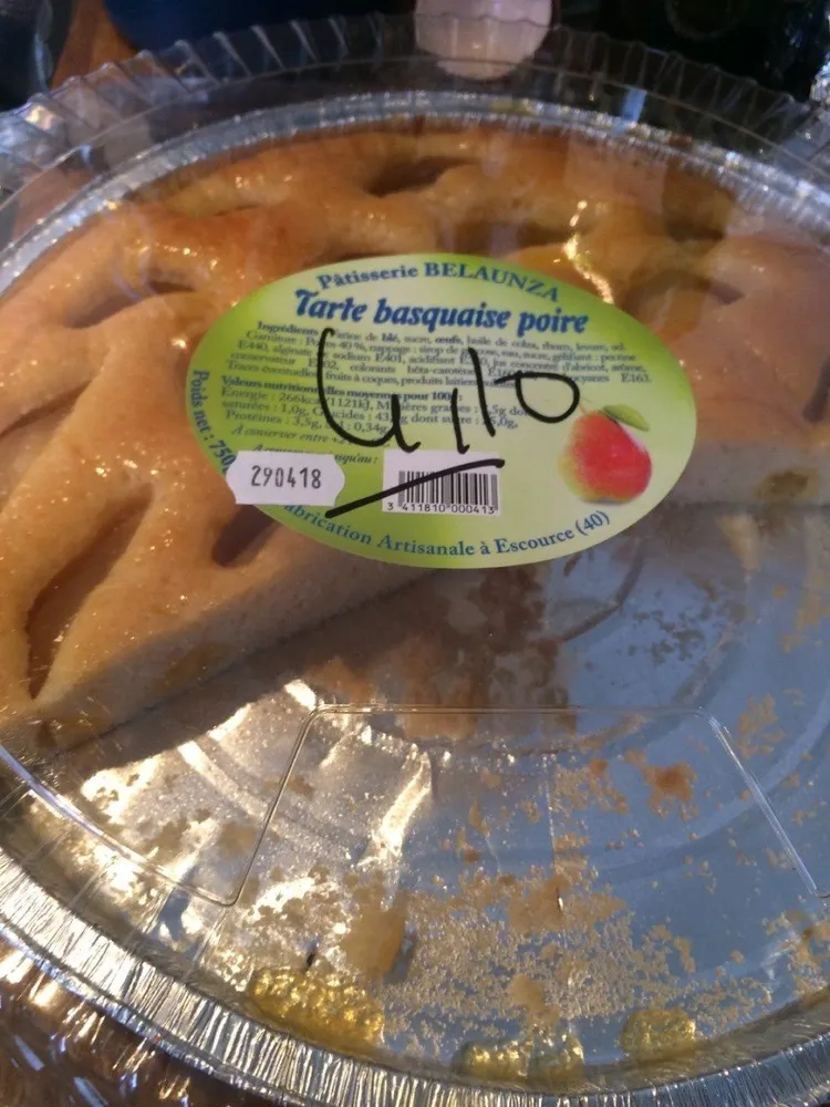 Tarte basquaise poire