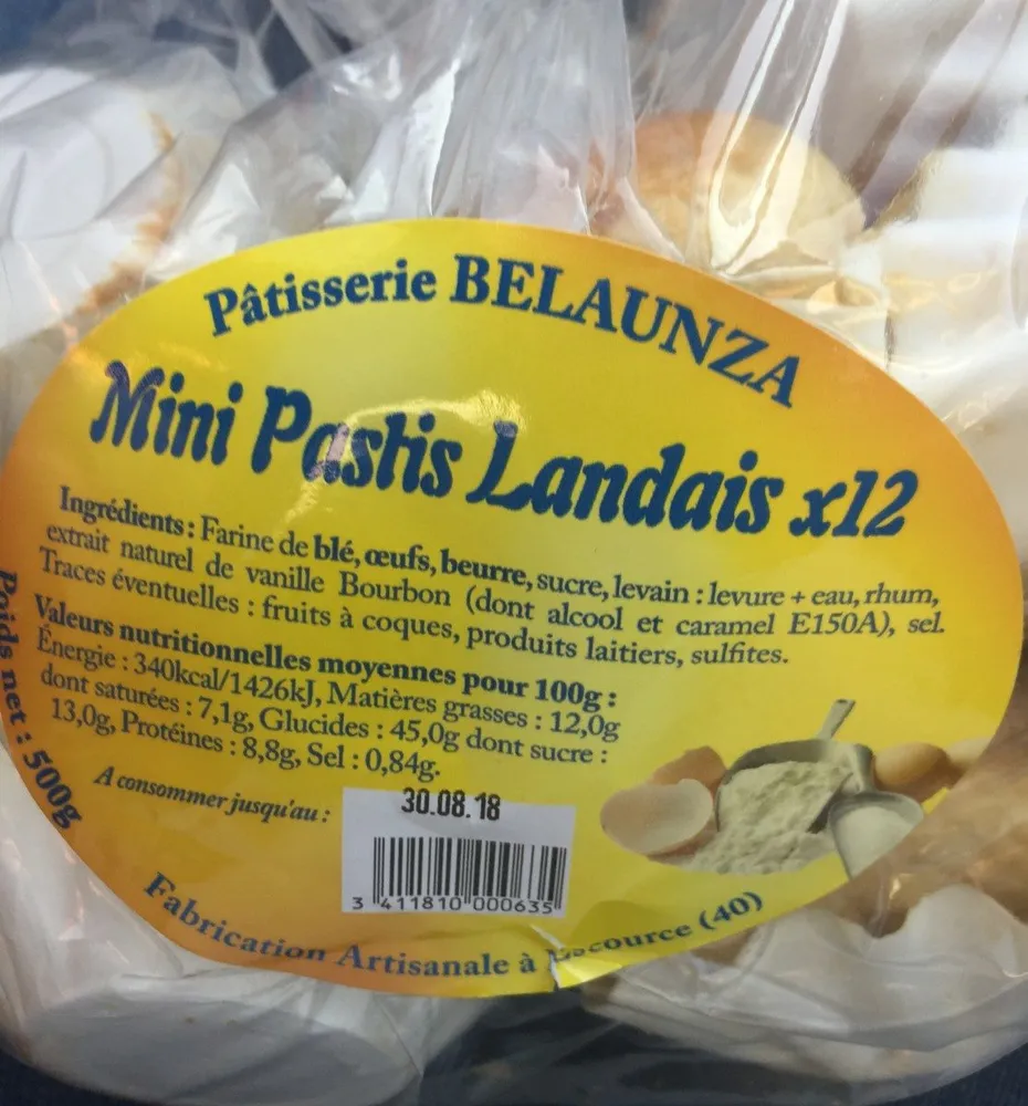 Mini pastis landais