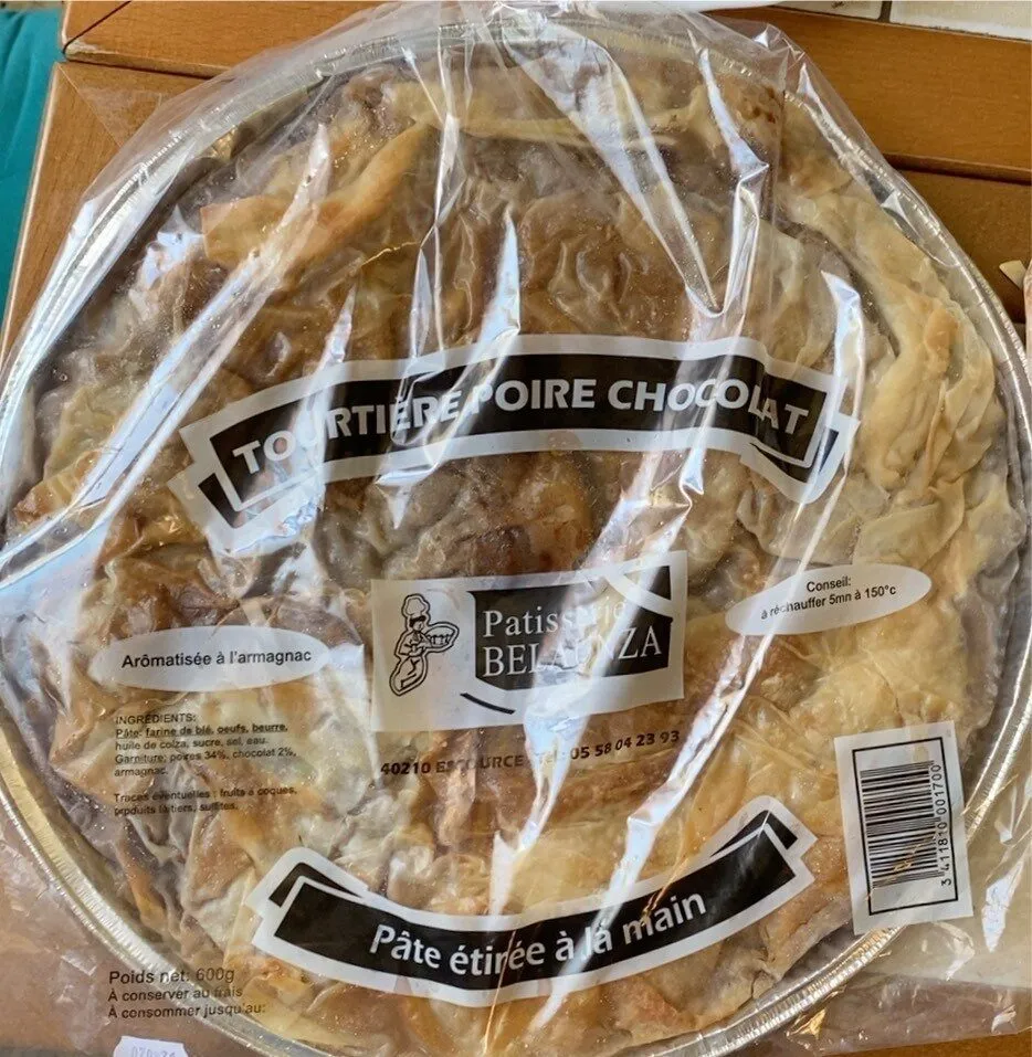 Tourtière poire chocolat