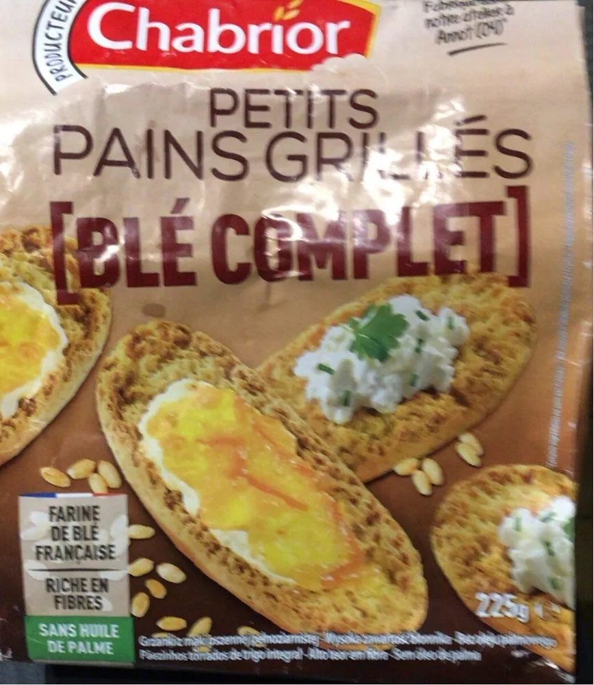Petites pains grillés blé complet