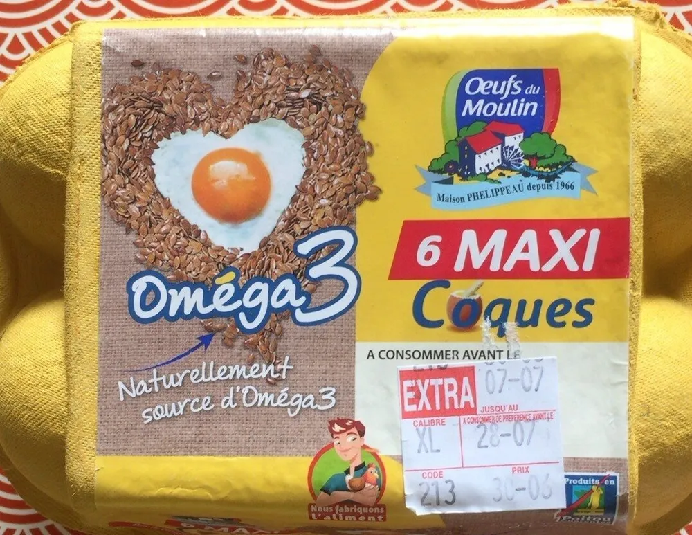 6 Oeufs Maxi Coque TG Prov