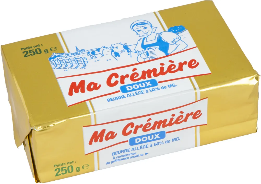 Ma crémière beurre doux à 60% de matière grasse
