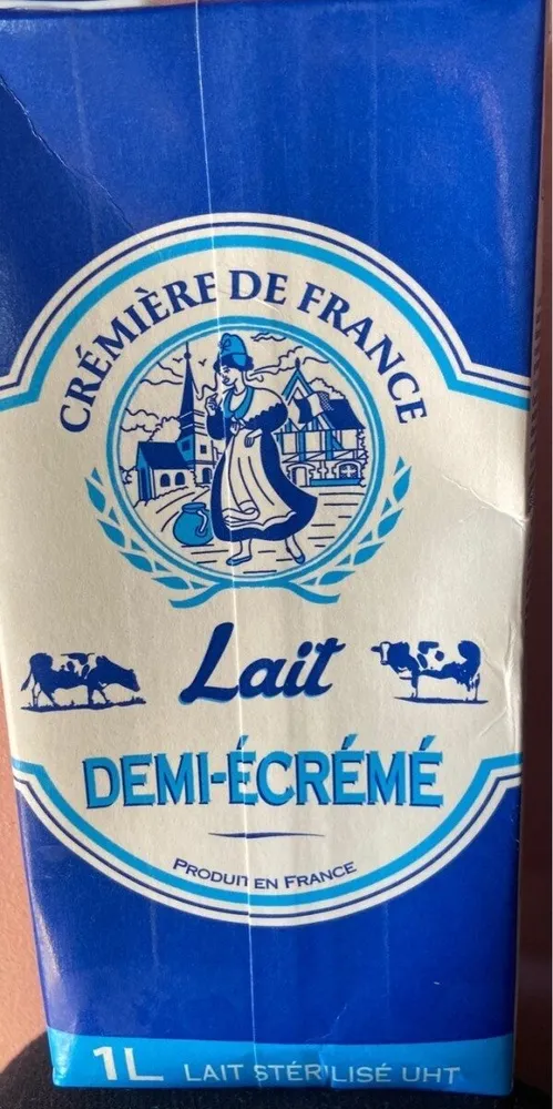 Lait demi écrémé