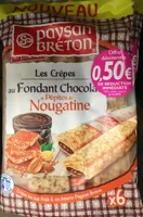 Crêpes au Fondant Chocolat & Pépites de Nougatine