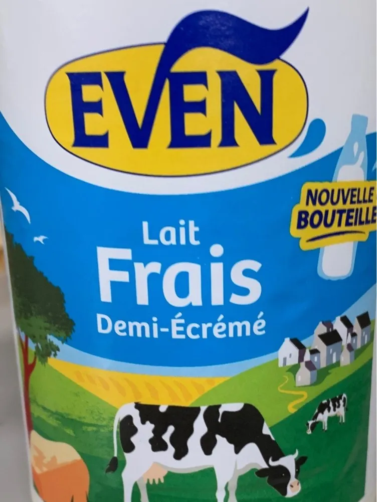 Lait frais demi écrémé