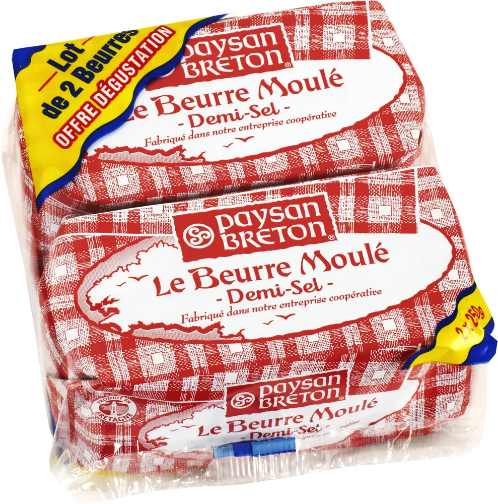 Paysan Breton - Beurre moulé demi-sel - lot