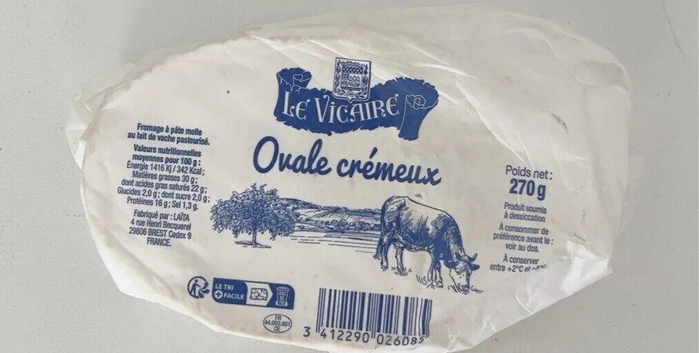 Ovale crémeux