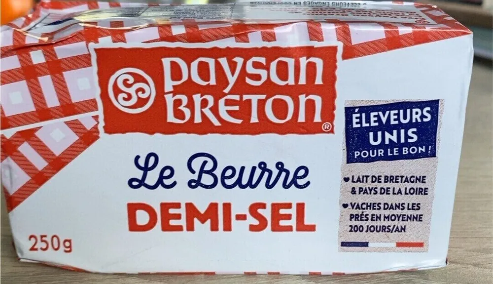 Le beurre demi sel