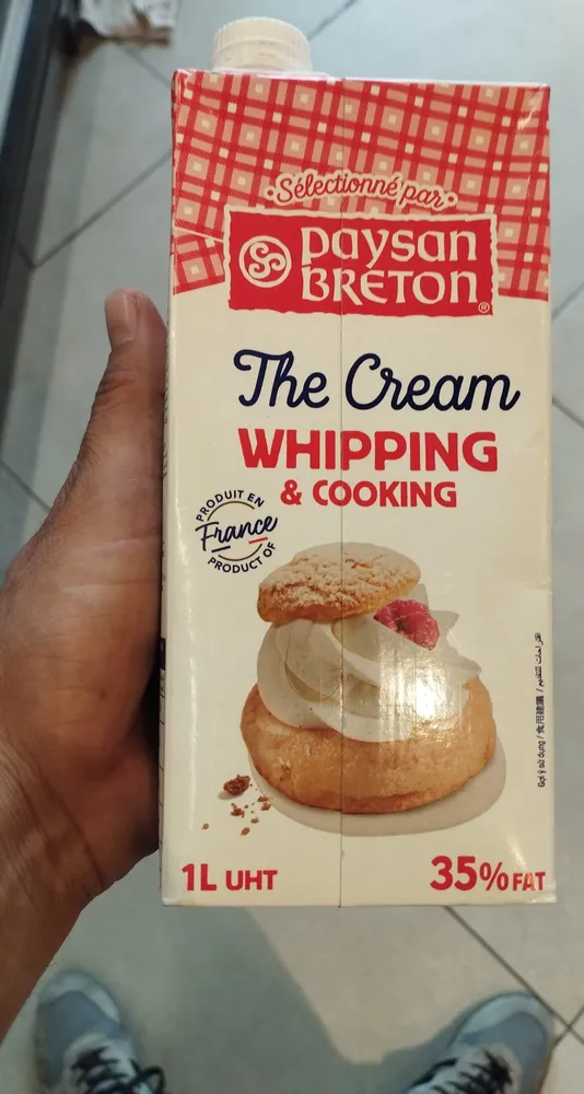 Paysan Breton U. H. T. Long Life Whipping Cream