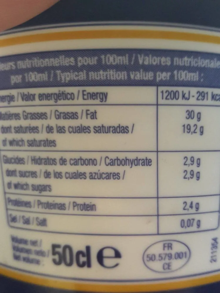 Creme fraiche epaisse entiere