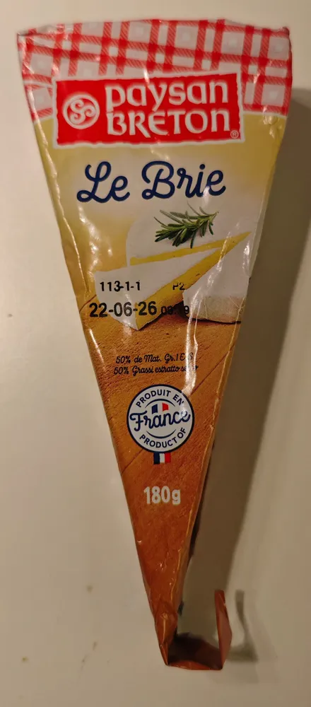Le Brie au lait pasteurisé