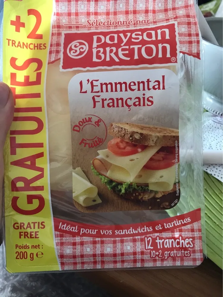 Emmental français en tranches