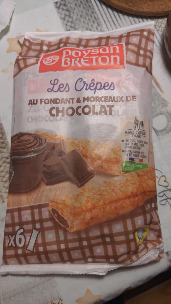 Les Crêpes au fondant & morceaux de chocolat