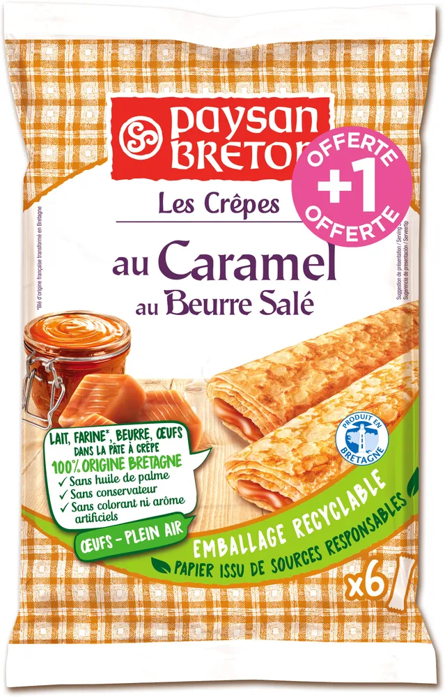 Paysan Breton - Les Crêpes au caramel au beurre salé X6+1