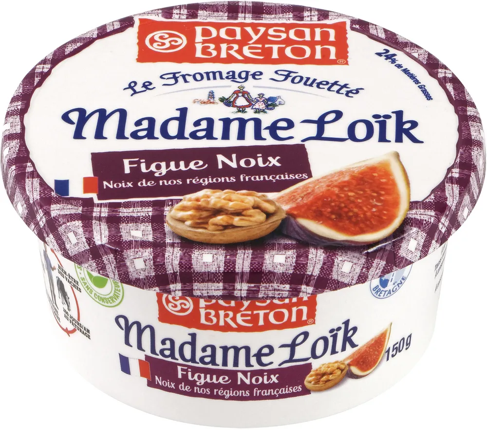 Le Fromage Fouetté Madame Loïk - Figue Noix de nos régions françaises