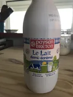 Le lait demi écrémé