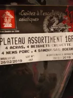 Plateau assortiment 16P