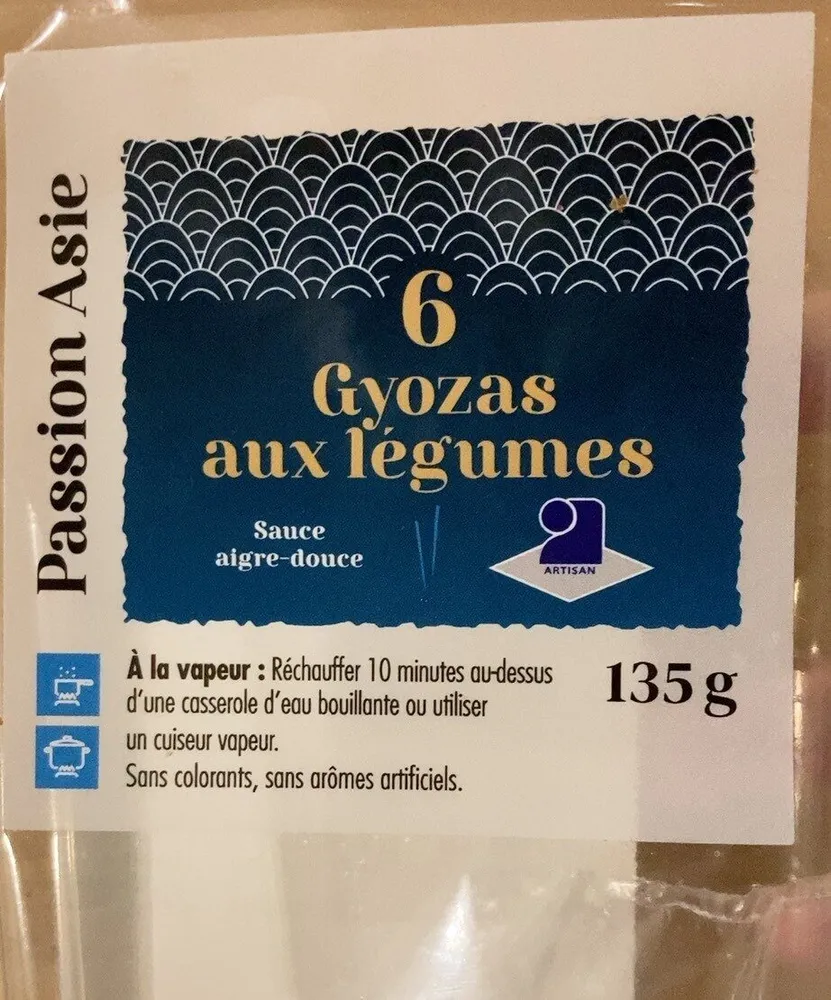 6 Gyozas aux légumes