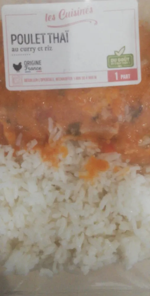 Poulet thai au curry