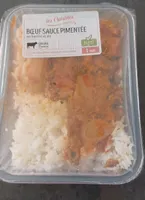 Bœuf sauce pimentée au basilic et riz